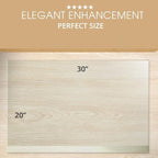 Clearly Innovative Premium Tempered Glass Desk Pad | 20" x 30" Desk Protector | 1/4" Thick Clear Blotter with Exclusive Beveled Edge | Ultimate Office Elegance