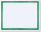 PaperDirect Pristine Specialty Certificates, 50 Sheets of 38lb White Paper, 8½" x 11", Green Bold Foil Border, Perfect for Awards, Students, Employees, Volunteers, Course Completion, Diplomas