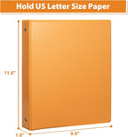 CIXILDTS 6-Pack 1-Inch Binder, Standard 3 Ring Binder Fit Letter Size Paper, Presentation View Binders, Orange