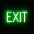 SpellBrite EXIT Sign | Directional Sign with Neon Look, Green LED Light Source | 14.1" x 6.3"