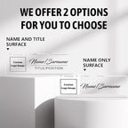 Personalized Name Plate for Desk Custom Acrylic Desk Name Plate Custom Employee Appreciation Gifts Office Gifts for Women, Men, Boss, Coworkers, Teacher, Nurse (Logo/Image)