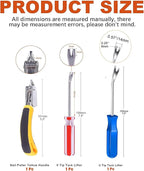 PUWANY 3pcs Upholstery Staple Remover Tool Includes Nail Puller Staples Puller and tack Remover,Nail Remove Tool for Removing Staples from Carpets Wooden Products Walls Boxes