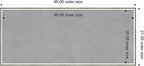 Amanti Art Silver Framed Magnetic Board 21x49 Oversize Vision Board for use with Magnets, 100% Metal Sheet to Display Items as Office Decor or for Home Organization in mudroom, Kitchen or Kids Room