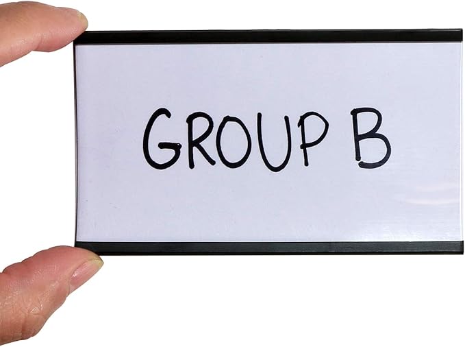 SmartSign Magnetic 'C' Channel Label Holders | 2.5" x 4" Pack of 10