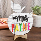Custom Teacher Name Plate for Desk Classroom Wooden Personalized Office Name Plates for Desks Back to School Appreciation Graduation Gifts for Teacher