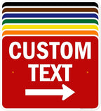 Custom Arrow,Custom Directional Sign, Right Arrow, 18x24 Inches, Rust Free .063 Aluminum, Fade Resistant, Made in USA by My Sign Center
