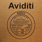 Aviditi BOX USA Mailing Tubes, 3" W x 12" H, 24-Pack - Round Corrugated Tubes for Mailing and Storage of Blueprints, Artwork, Crafts, Posters, Long Art Holder
