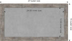 Amanti Art Silver Framed Magnetic Board 15x27 Small Vision Board for use with Magnets, 100% Metal Sheet to Display Items as Office Decor or for Home Organization in mudroom, Kitchen or Kids Room