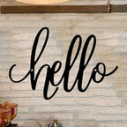 8x12 inch HELLO Sign metal home decoration wall decoration, corridor entrance, door home decoration