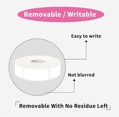 1000 Blank Removable Labels, Blank Removable Freezer Labels Water Oil Resistant with Perforation Line for Food Containers Jars Pantry Organization (Each Measures 1x 3 Inch)