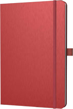 ONAVIA A5 Lined Journal Notebook, 7mm College Ruled Notepad, Journaling for Writing, Work, School, Travel and Note Taking, Hardcover 160 Pages (80 Sheets) 5.79 x 8.3 inches (Red)