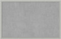 Amanti Art Silver Framed Magnetic Board 22x34 Large Vision Board for use with Magnets, 100% Metal Sheet to Display Items as Office Decor or for Home Organization in mudroom, Kitchen or Kids Room