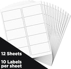 JAM PAPER Shipping Address Labels - Standard Mailing - 2 x 4 - White - 120/Pack