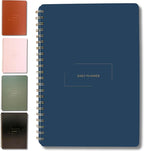 Merely Home Undated Daily Planner | 8.25” x 11.75” To Do List Notebook | Work Productivity ADHD Organizer | Men and Women Planner | College Supplies | Navy | Portrait Layout
