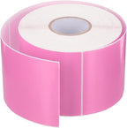 PATIKIL 3 x 5 Inch Rectangle Inventory Color Coding Labels 1 Roll, Square Self-Adhesive Inventory Label Stickers for Office Home Organization Name Tags, 500 Per Roll, Pink