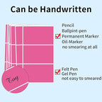 STARLIBOO Removable Colored Labels Stickers, 3X5 Inch Removable Large Label Stickers for Moving Boxes and Storage Bins- Waterproof- Tear Resistant (Rose Pink)