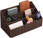 Boershun Mail Organizer Countertop, Mail Organizer, Mail Sorters, Magazine File Holder, Desk Organizer and Accessories, Dark Brown