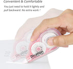 Dicatlon White Correction Tape 12 Pack, Easy Use Roller Applicator, Instant Dry, Jam Free PET Film, Smooth Precise Corrections for School, Office, Home