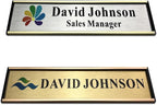 SINKAA Personalized Name Plate for Door or Wall, 2 x 8 inch Custom Office Aluminum Door or Wall Name Plates with Logo Image or Texts, Office Appreciation Gifts for Coworkers Boss Teacher, Employee