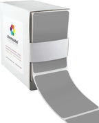 ChromaLabel 2 x 3 inch Permanent Color Code Rectangle Labels, 250 Labels per Dispenser Box, Gray
