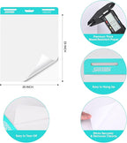 SHARBDA Sticky Easel Pad, 25 in x 30 in,Flip Chart, Chart Paper for Teachers, Large Self-Stick Easel Paper,Super Sticky & Bleed-Resistant,30 Sheets/Pad,10 Pads