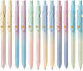 FIOVER Gel Pens, 12 Pcs 0.7mm Comfort Grip Quick Dry Black Ink Pens Fine Point Smooth Writing Pens, Cute Office Back to School Supplies Gifts for Women (12PCS Gradient Black Ink)
