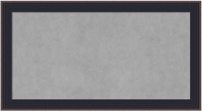 Amanti Art Black Framed Magnetic Board 15x27 Small Vision Board for use with Magnets, 100% Metal Sheet to Display Items as Office Decor or for Home Organization in mudroom, Kitchen or Kids Room