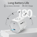 LUCKY TIME Productivity Timer Flip Gravity Sensor Pomodoro Cube Timer Countdown & Countup,1/5/10/30/60min Preset & Custom Timing, Mute/Vibrate/Sound for ADHD,Work,Study,Kitchen(1, White Hexagon)