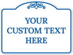 Custom Decorative Sign, Personalized Metal Sign for Business, Driveway, Home, Airbnb, Office Door Plaque, Blue Light Sign, 18x24 Inches, ACM, Fade Resistant, Made in USA by Sigo Signs