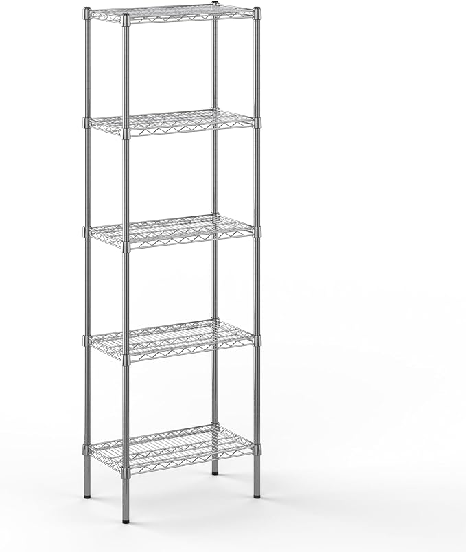Regal Altair 14" Deep x 24" Wide x 74" Height Wire Shelving Kit | 5-Tier | NSF Commercial Storage Rack Unit