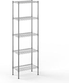 Regal Altair 14" Deep x 24" Wide x 74" Height Wire Shelving Kit | 5-Tier | NSF Commercial Storage Rack Unit