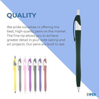 SyPen Personalized Pens With your Custom Logo or Text-1000 Pack Bulk-for Businesses, Parties, and Events, Custom Printed Slim Ballpoint Click Pens, Assorted Barrel Color, Black Ink