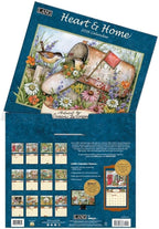 Lang Heart & Home 2026 Wall Calendar – 13.4? × 12?, 12-Month Calendar with Stapled Binding, Linen-Embossed Art by Susan Winget, Calm Home & Garden Imagery