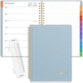 SUNEE 2026 Planner, Weekly and Monthly Calendar Planner, January 2026-December 2026, Daily Agenda with Tabs, Note Pages, Spiral Binding, 6.4"x8.3", Blue