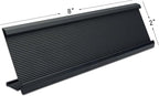 SINYUDUN 10 Pack 2" x 8" Aluminum Desk Name Plate Holder, Office Name Plate Holder for Desks, Desk Sign Holder for Office Conference, Meeting Room or Other Business Event (Black)
