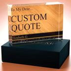 Personalized Gifts, Custom Quote Block Letter Board,Crystal-Clear Acrylic with Gift Box,17 Styles, Holiday and Christmas Gift for Mom, Dad, Girlfriend, Him or Her, Husband, Wife (5"x7, Nolan)