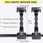 Adjustable Paper Holder Copy Holder,Flexible Rotating Clips,Handy Artist Supplies Holder Canvas Clamp,Proofing Folder Document Holder Computer Paper for Typing