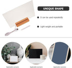 COHEALI Transparent Acrylic Desktop Message Board Frameless Office Note Board Reusable Clear Writing Surface for Home School and Work Desk Organization