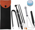 HEGAPOJA Keyboard Remover Tool Kit-7-Piece Set, Keycap Puller Include 5g Keyboard Lube, Switch Puller, Lubricating Pen, Cleaning Brush, Tweezers, 4-Jaw Gripper, and Key Cap Puller