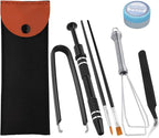 HEGAPOJA Keyboard Remover Tool Kit-7-Piece Set, Keycap Puller Include 5g Keyboard Lube, Switch Puller, Lubricating Pen, Cleaning Brush, Tweezers, 4-Jaw Gripper, and Key Cap Puller