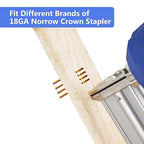 SimCos 18 Gauge 1/4" Narrow Crown Staples, Galvanized Upholstery Staples for 18 GA Pneumatic or Electric Stapler or Staple Gun (1-1/4"-3000 PCS)
