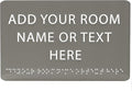 ADA CENTRAL SIGNS - 9" X6" Personalized Custom Sign - ADA Compliant Tactile Graphics Grade 2 Braille Text Acrylic Wall Signs - Add Your Room Name Text Sign for Home School Office Business Workplace