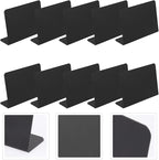 VILLCASE 10pcs Shaped Mini Blackboards Desktop Message Signs for Shops Bakery Restaurants Reusable PVC Chalkboards for Menus Notes and Reminders