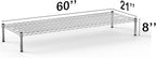 Regal Altair 21''W x 60''L x 8''H Chrome Plated Wire Dunnage Rack | Off The Floor Storage