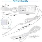 Litever Kitchen Under Cabinet LED Lighting Kit, Super Bright, 6 PCS 12 Inches Light Bars, Plug-in or Hardwire Power Adapter, 31W 2000 Lumen, for Cabinet Counter Shelf Workbench (Daylight White 5000K)