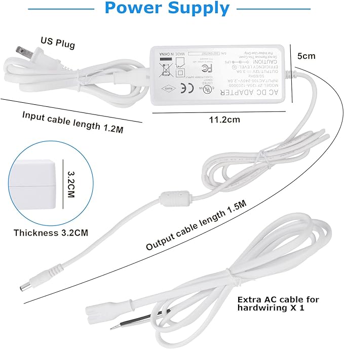 Litever Kitchen Under Cabinet LED Lighting Kit, Super Bright, 6 PCS 12 Inches Light Bars, Plug-in or Hardwire Power Adapter, 31W 2000 Lumen, for Cabinet Counter Shelf Workbench (Daylight White 5000K)