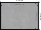 Amanti Art Black Framed Magnetic Board 21x29 Medium Vision Board for use with Magnets, 100% Metal Sheet to Display Items as Office Decor or for Home Organization in mudroom, Kitchen or Kids Room