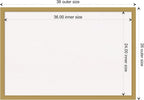 Amanti Art White Cork Board for Wall, 26x38 Vision Board with Gold Frame, Large Corkboard Office Decor for Home Organization, Casual Corkboard Pinboard to display items for home organization