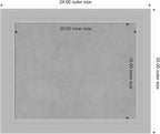 Amanti Art Silver Framed Magnetic Board 20x24 Small Vision Board for use with Magnets, 100% Metal Sheet to Display Items as Office Decor or for Home Organization in mudroom, Kitchen or Kids Room