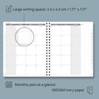POPRUN 2026 Weekly and Monthly Planner Calendar, January 2026 - December 2026,Large 8.5'' x 10.5'' Spiral Bound Appointment Book, Includes Monthly Tabs, Inner Pocket,Soft Cover - Pacific Green